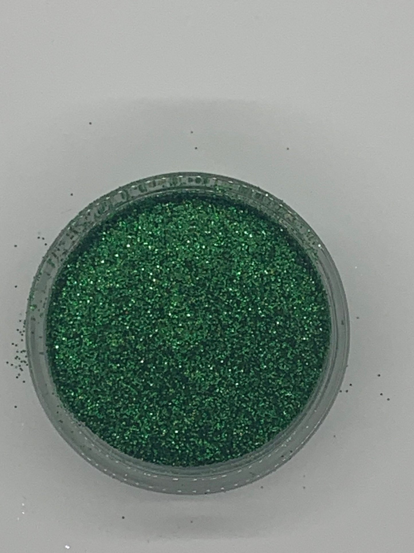 Emerald green coast glitter