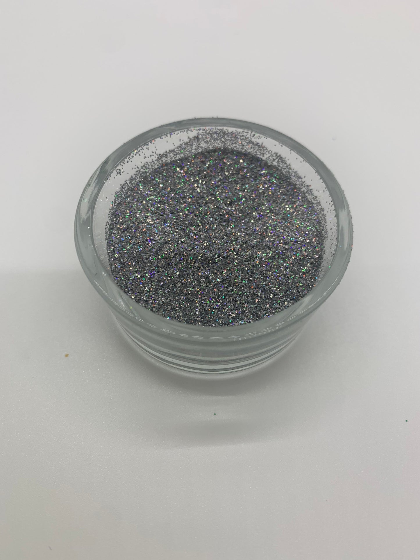 Holographic metallic platinum glitter