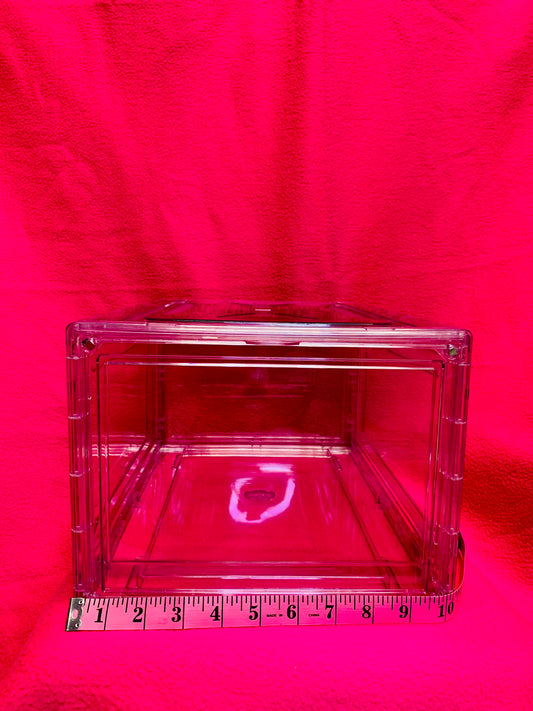 Acrylic shoe box organizer stackable